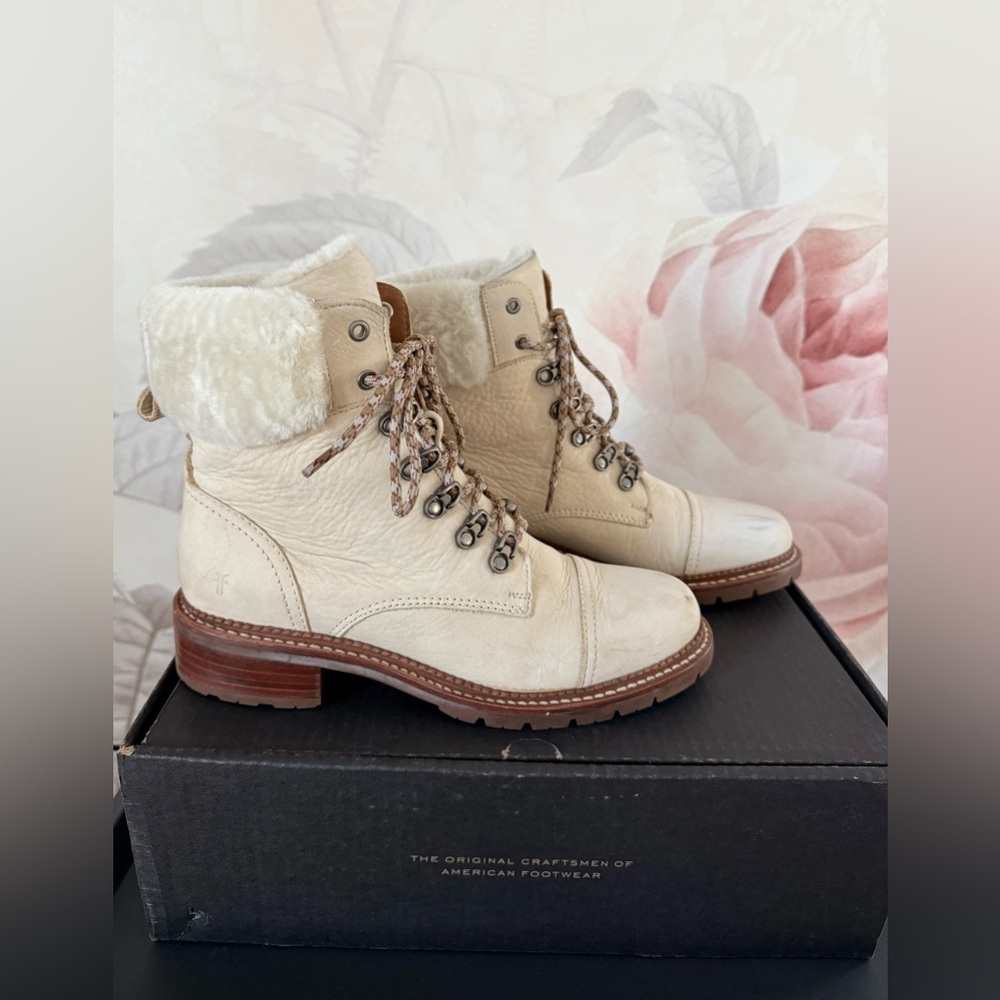 Frye Shoes | Frye Samantha Hiker Ivory